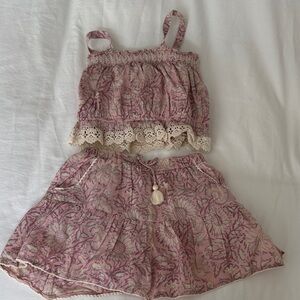 Louise Misha Pink Floral Two-Piece Set